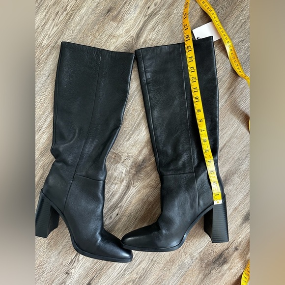 Mango Mer Leather Knee High Boots Size 9.5(40) NEW - Picture 12 of 14